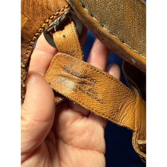 Born Ankle Adjustable Strap Sandals Open Toe Leather Womens 8 Classic Comfort - Picture 7 of 7